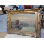 OIL PAINTING SAILING VESSEL CHAMBERS