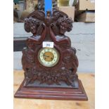 CARVED MANTLE CLOCK