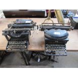 2 TYPEWRITERS REMINGTON STANDARD No10 & UNDERWOOD NOISELESS (AF)