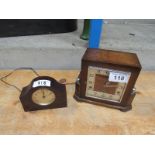 2 MANTLE CLOCKS