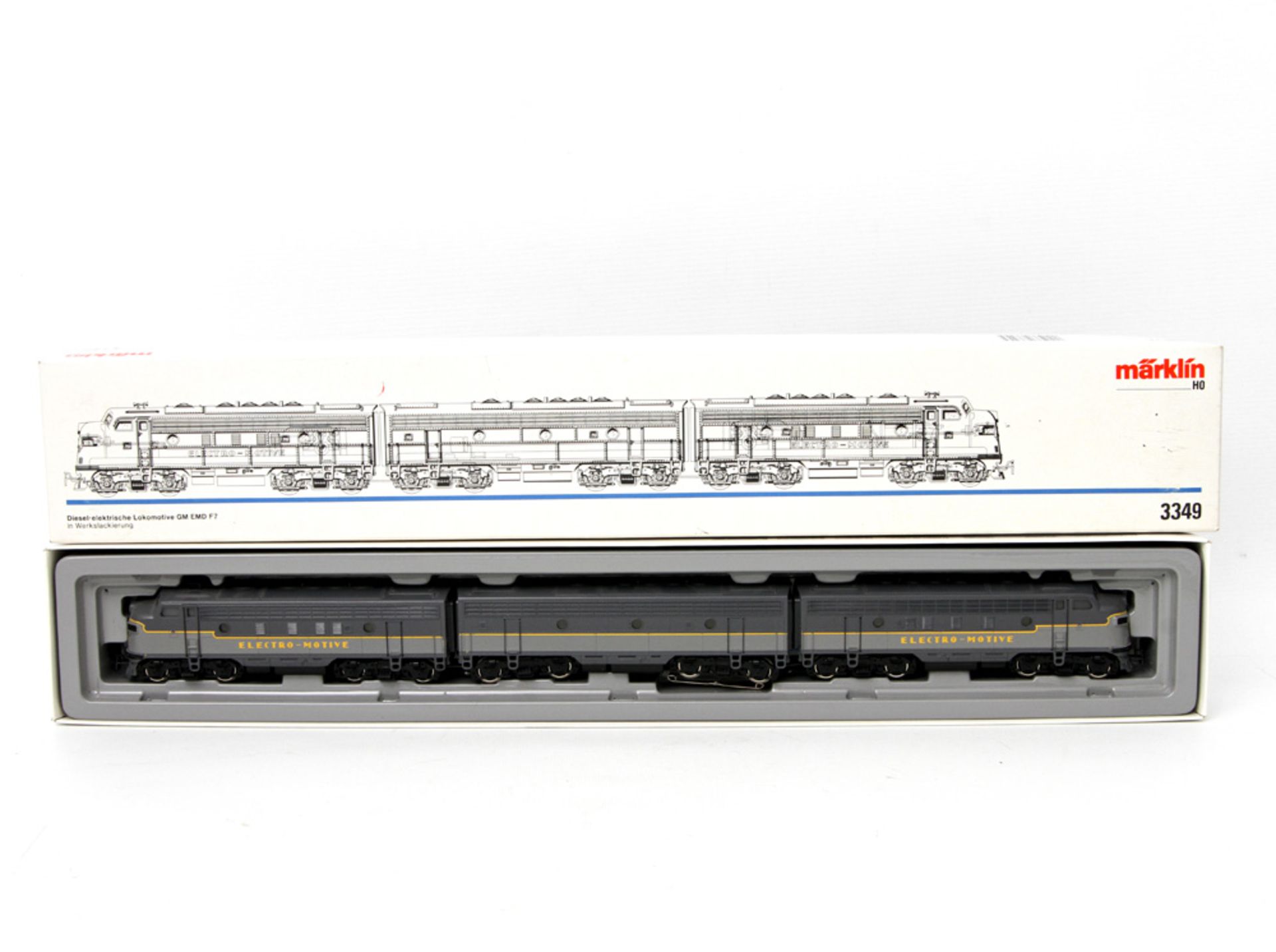 MÄRKLIN Amerikanische Diesellokomotive 3349, Spur H0, Dieselelektrische Lok GM EMD F7, Electro-