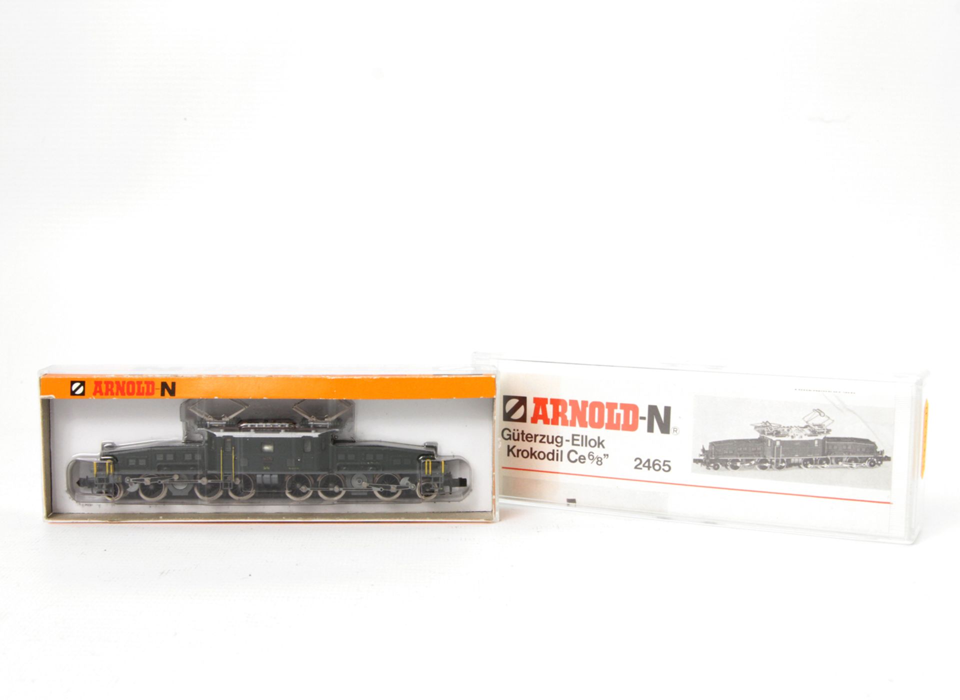 ARNOLD E-Lok "Krokodil" 2465, Spur N, Ce 6/8 BN 14270 der SBB. In Originalbox, min. besch., nicht