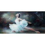 VRBOVA-STEFKOVA, MILOSLAVA (1909-1991) Ballettszene mit Darstellung der Odette aus Schwanenesee,