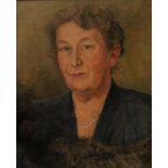 HELMBERGER, ADOLF (1885-1967) Portrait der Stuttgarter Unternehmer-Gattin Berta Ulrich, geborene