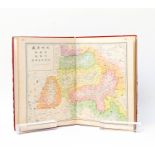 Seltenes Landkartenbuch. CHINA, um 1920 gebundene Ausgabe mit diversen Doppelseitige Landkarten,