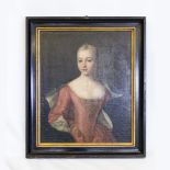 WOHL F. LIPPOLDT, 1754. Maria Magdalena Neufville geb. Malapert, Öl/Lwd., restauriert, doubliert,