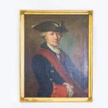 EMMANUEL JAKOB HANDMANN, 1764. Schweizer (Waadtländer) Colonel (Oberst) de Chastellain, Öl/Lwd.,