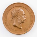 BRONZEmedaille zur Wiener Weltausstellung 1873 aus dem Hause Habsburg, 19.Jh. - Av: [...]