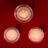 Monaco - Münzsatz 5 Cent, 2 Cent und 1 Cent 2005, PP, Originaletui, limitierte Auflage