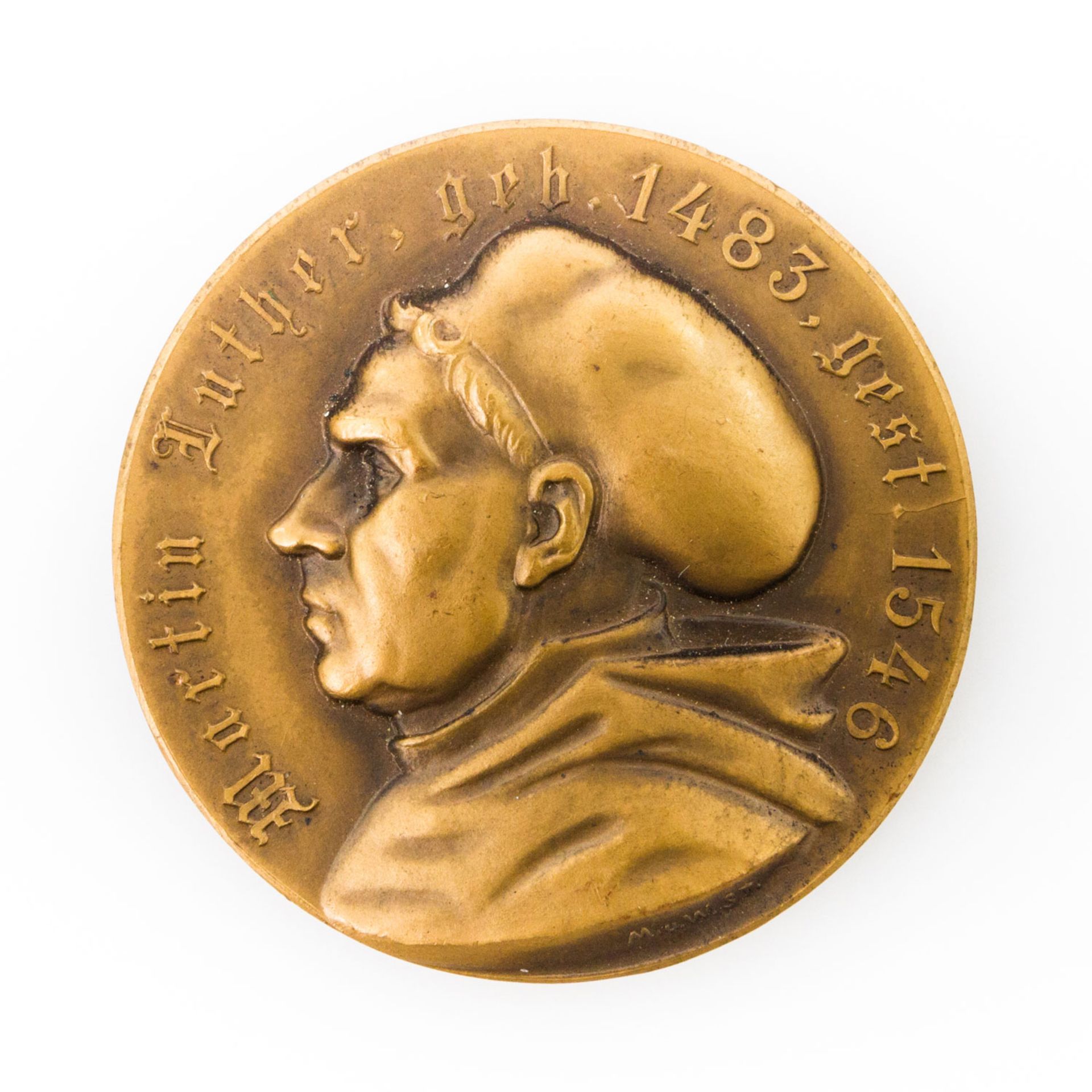 Bronzemedaille zum Gedenken an MARTIN LUTHER, 10. November 1933, Zur Erinnerung an die 450.