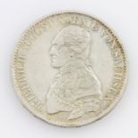 Königreich Sachsen - 1 Taler 1821, König Friedrich August I., ss., z.T. berieben, mit Patina.
