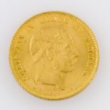 Dänemark/GOLD - 20 Kronen 1873, Christian IX., ca. 8,06 g fein, ss
