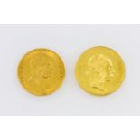 Österreich/GOLD - Konvolut: 10 Kronen 1909 sowie 1 Dukat 1915 NP, insgesamt ca. 6,48 g fein, ss-vz