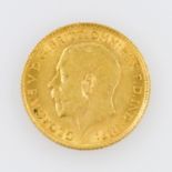 GB/Gold - 1/2 Sovereign 1914, George V., ss-vz, 3,66g Gold fein.