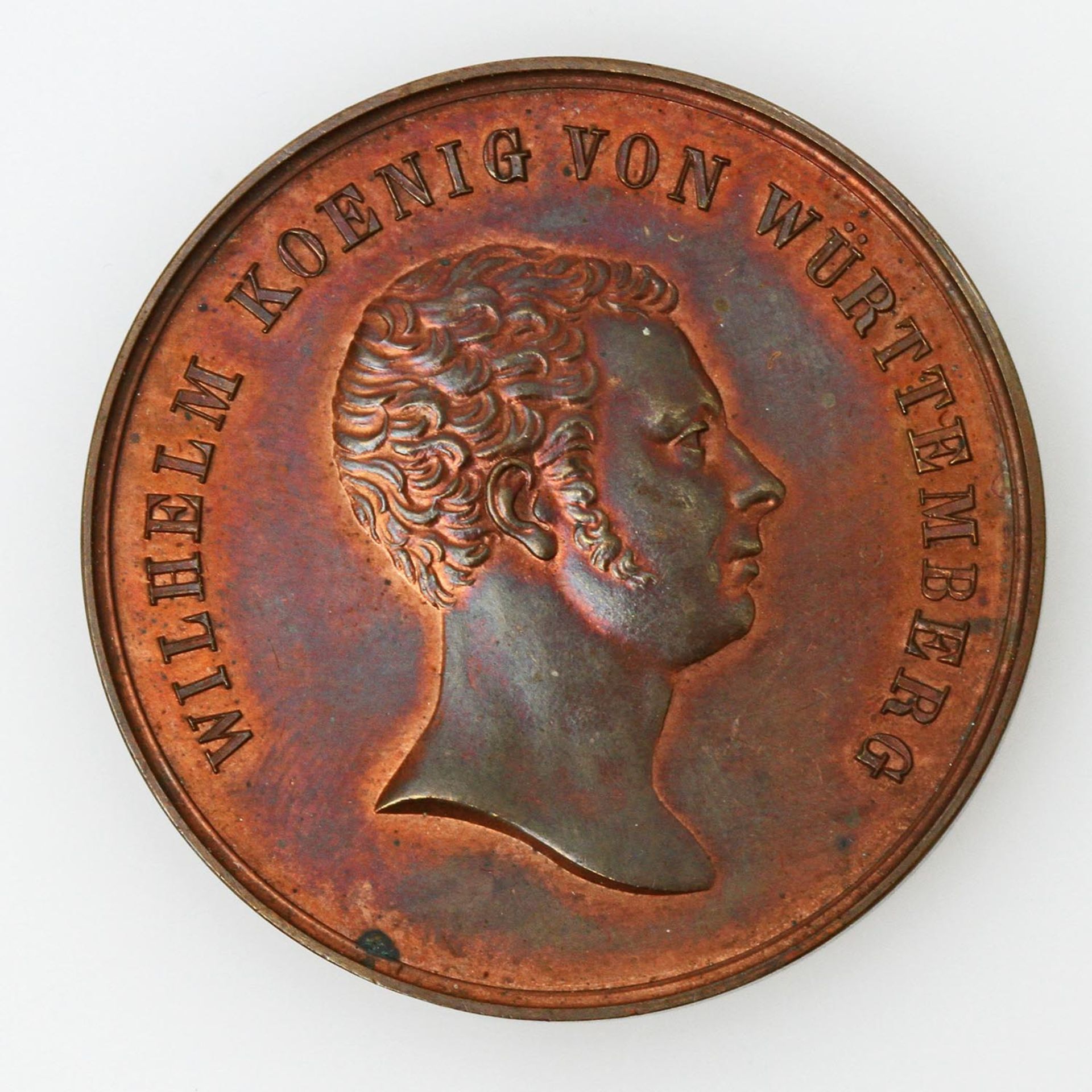 Württemberg / Wilhelm I. - Uni Tübingen, bronzene Prämienmedaille o.J. (1816-64), ohne Signatur.