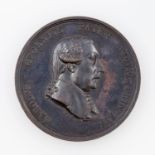 Württemberg - Karl Eugen 1744-1793, Bronzemedaille 1828 von F. Putinati auf seinen 100.