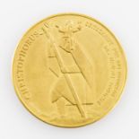 1. Porschemedaille/GOLD, 1960er Jahre - Goldmedaille der Firma Porsche aus dem Jahr 1962, Av: Hlg.