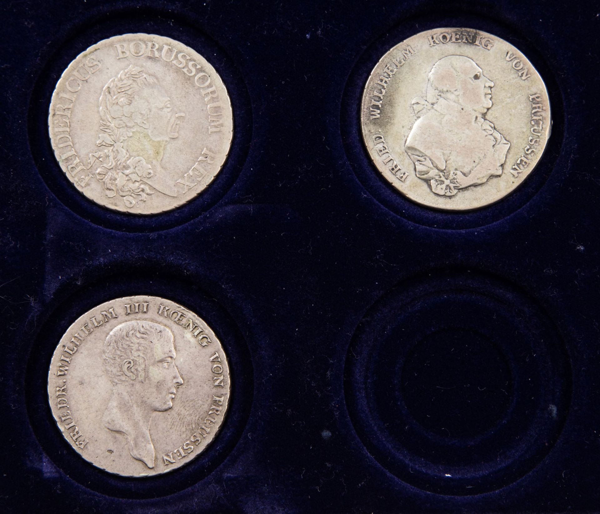 Preussen - 3 x Taler, Friedrich 1786/A, Friedrich Wilhelm 1794 und Friedrich WH III 1814, Erhalt