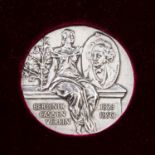 Seltene Silbermedaille der Bank des Berliner Kassen-Vereins für Max Seldis, anlässlich seiner 25-