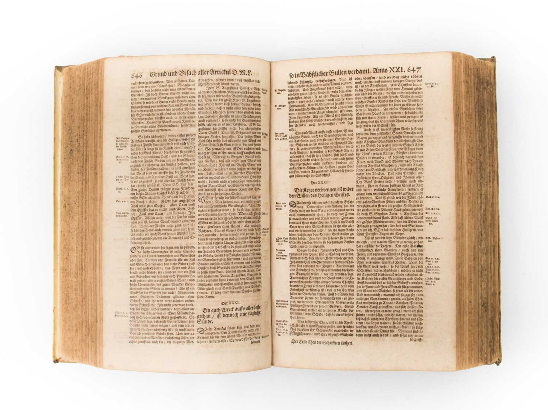 Hist. großformatige Lutherbibel, 17.Jh. - "Der Erste Teil aller Deutschen Bücher und Schrifften