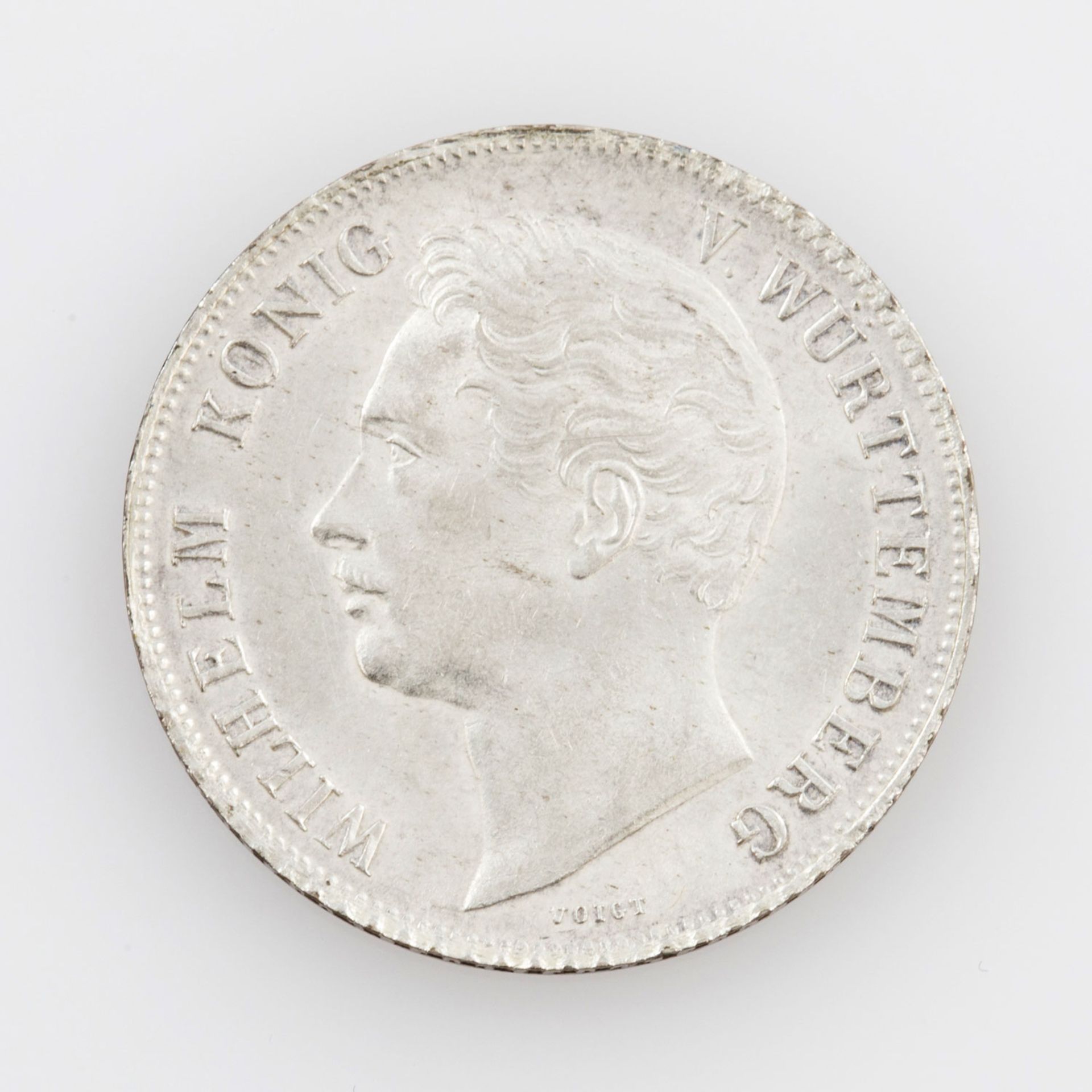 Württemberg - 1 Gulden 1850, Wilhelm I., AKS 85, vz/f. stgl.