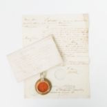 Hist. Kaufbrief, 18.Jh. - Kaufbrief von 1737 aus der Gemeinde Matrei in Osttirol mit angehängtem