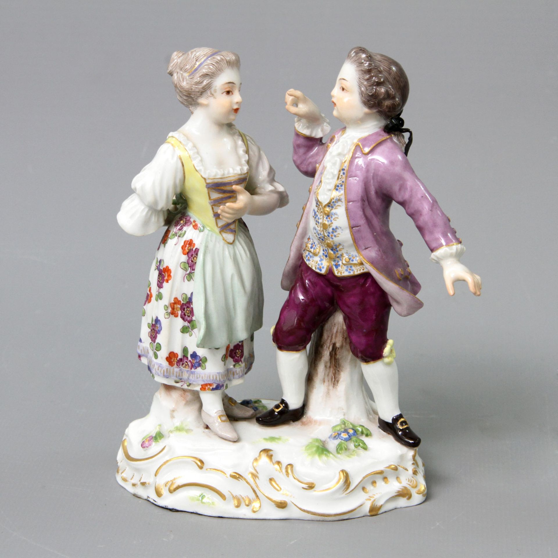 MEISSEN Figurengruppe 'Der Rosenkavalier', 19. /20. Jhd. Kinderpaar Modell-Nr. S 161, Entwurf August