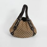 GUCCI begehrte Schultertasche. "Pelham". GEPFLEGTER ERHALT!! Lässige Citybag, Korpus textil,