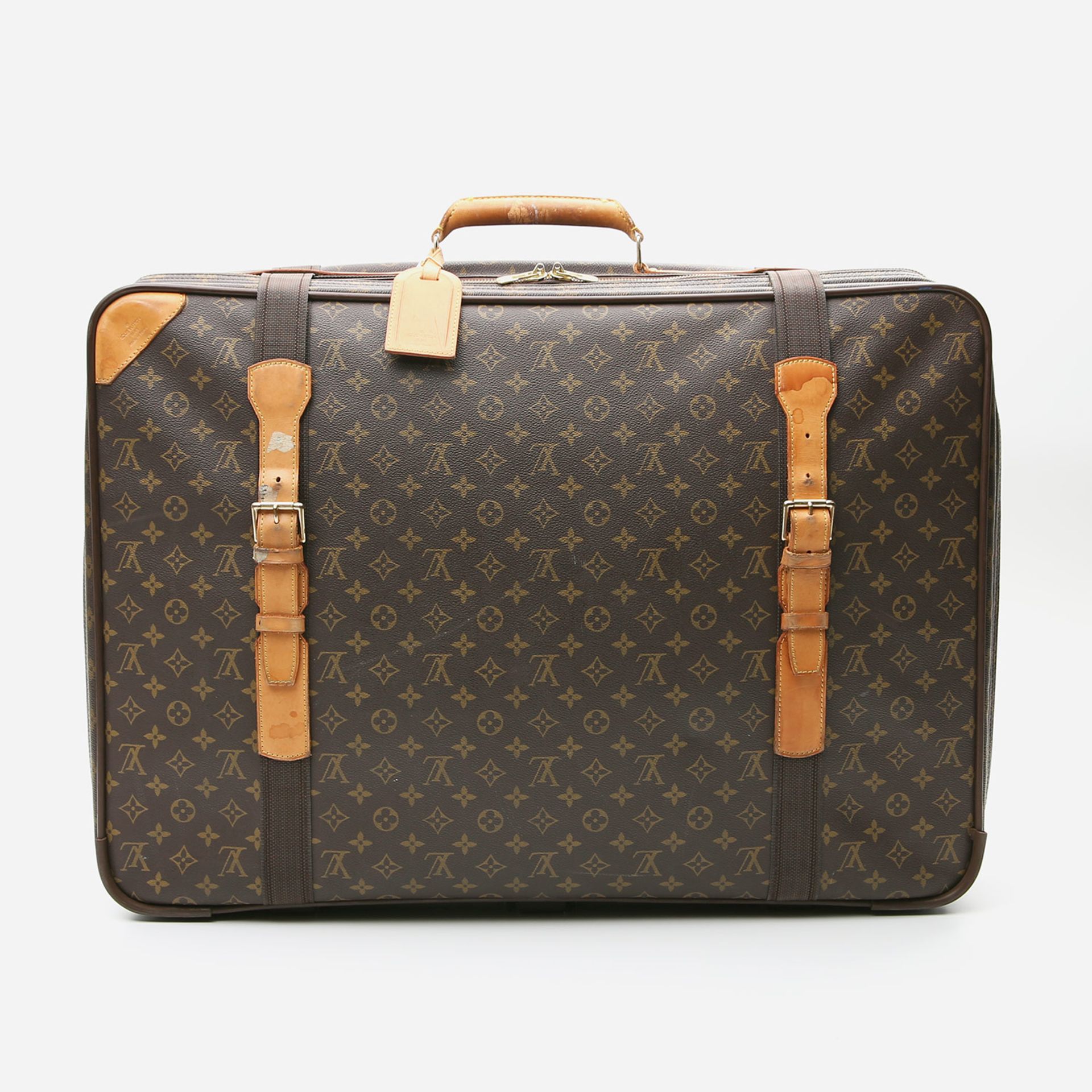 LOUIS VUITTON imposanter Koffer. "STRATOS 70". Geräumiger Softcase. Canvas Monogram. Umlaufender