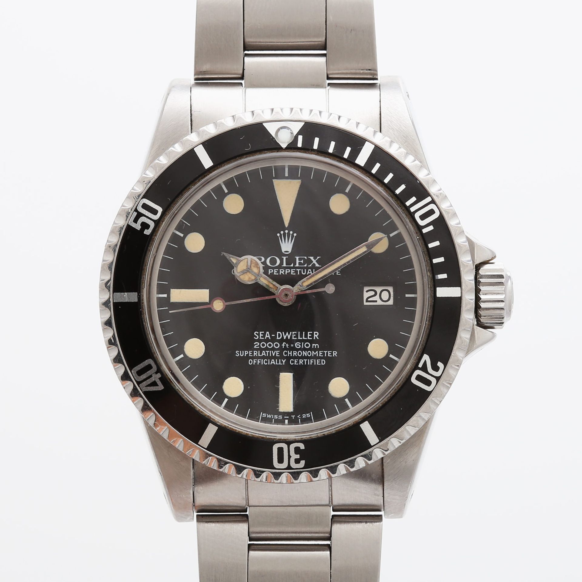 ROLEX "Sea-Dweller" Herrenuhr, Ref. 1665, ca. 1979. Edelstahl. Automatic-Werk. Serien-Nr.: