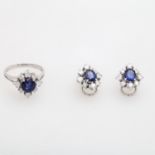 BUCHERER Schmuckset, Ring und Ohrclips, Brillanten von zus. ca. 1,40 ct., gute bis sehr gute Farbe