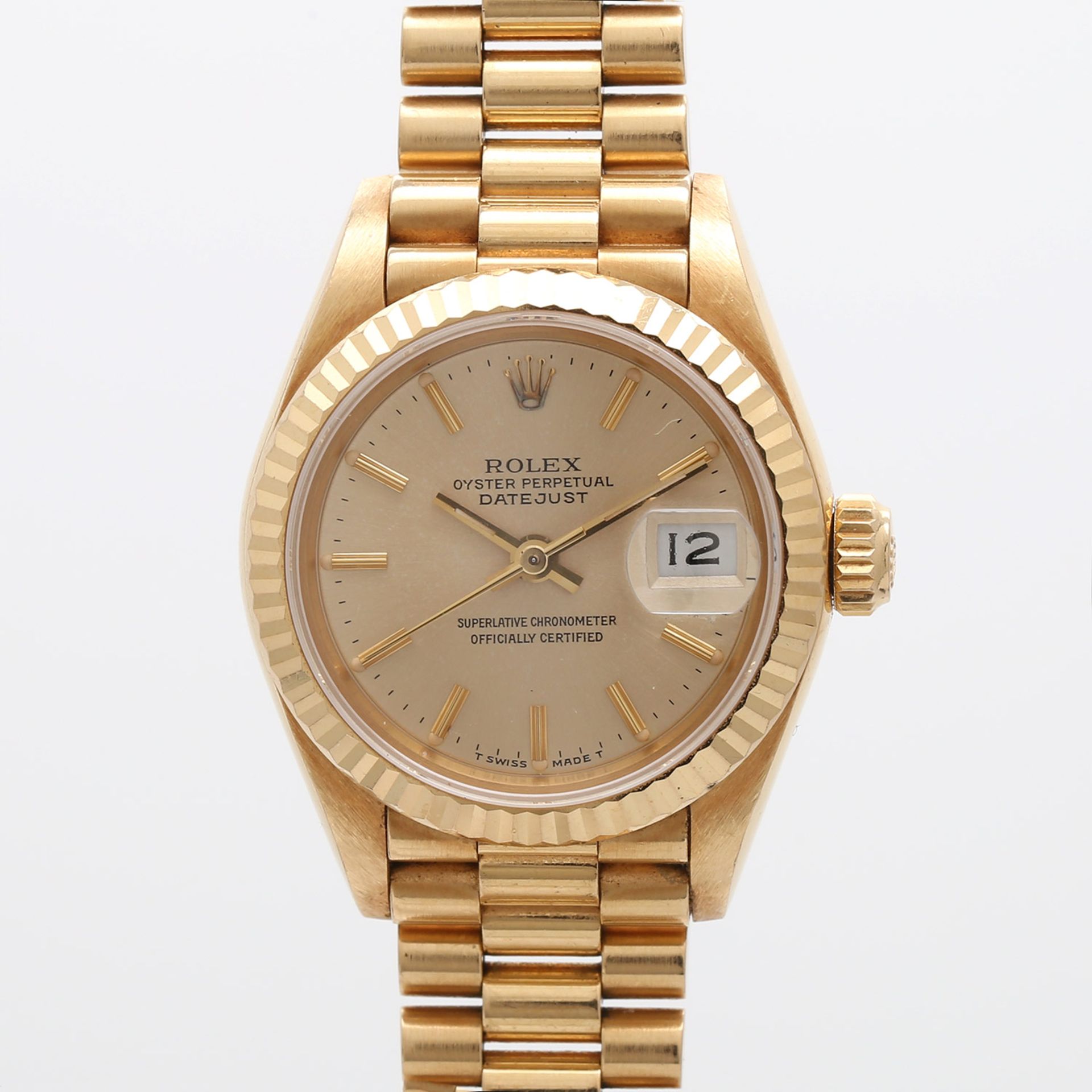 ROLEX OP Datejust, Ref. 69178, Baujahr ca. 1986. GG 18K. Automatic-Werk. Serien-Nr.: 9583930. Mit