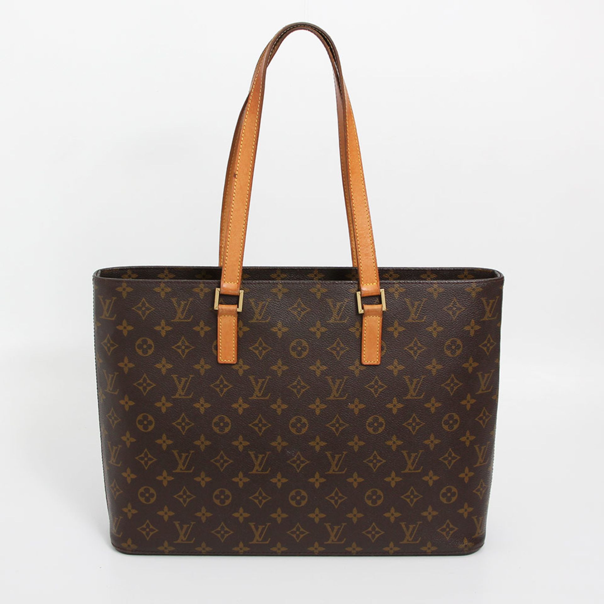 LOUIS VUITTON VINTAGE praktische Schultertashe "LUCO", Koll. 1999. Letzter LP. ca.: 900,-. Monogram