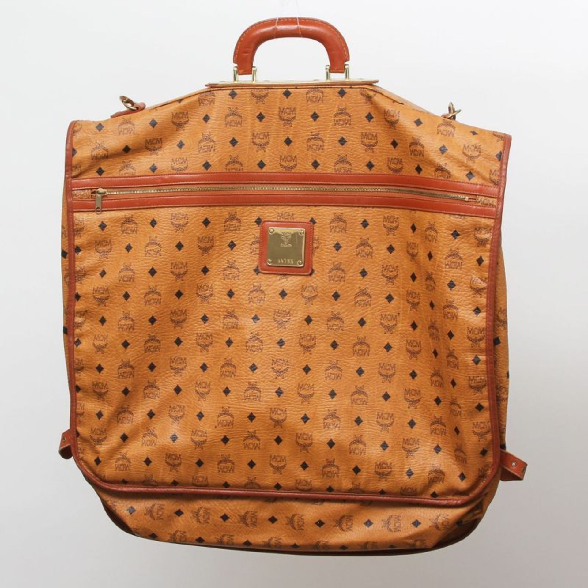 MCM VINTAGE kultiger Kleidersack. Großformatig mit diversen Reißverschlussfächern, [...] - Bild 2 aus 2