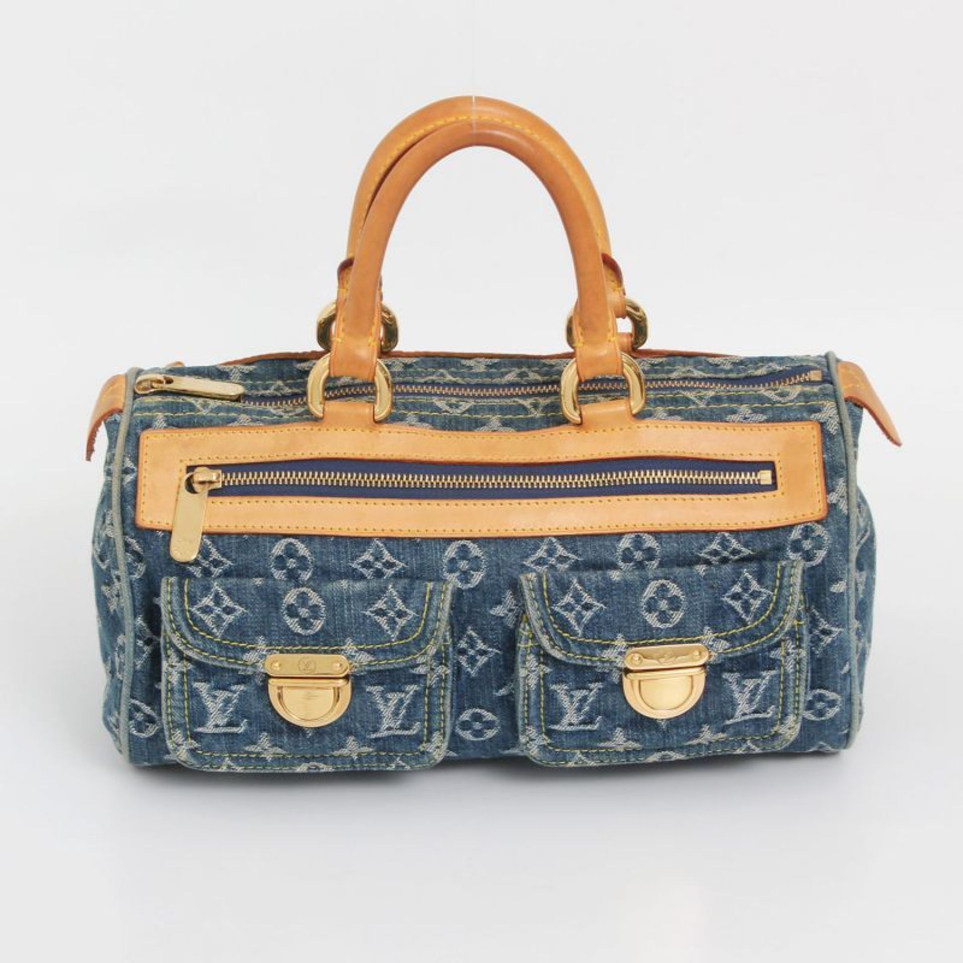 LOUIS VUITTON sportive Henkeltasche "NEO SPEEDY DENIM", Koll. 2005. Letzter LP. ca.: [...] - Bild 2 aus 2