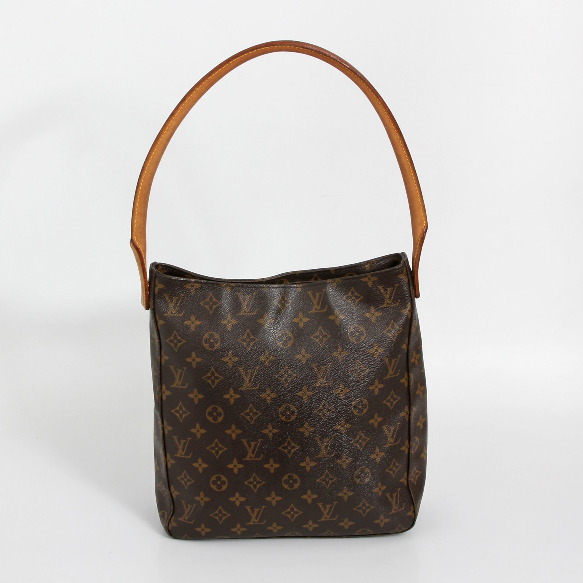 LOUIS VUITTON schicke Schultertasche "LOOPING GM", Koll. 2002. Letzter LP. ca.: 700,-. Monogram