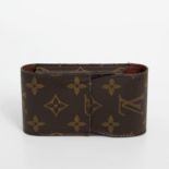 LOUIS VUITTON edles Zigaretten Etuil, Koll. 2003. Monogram Canvas Serie, Übeschlagslasche zum