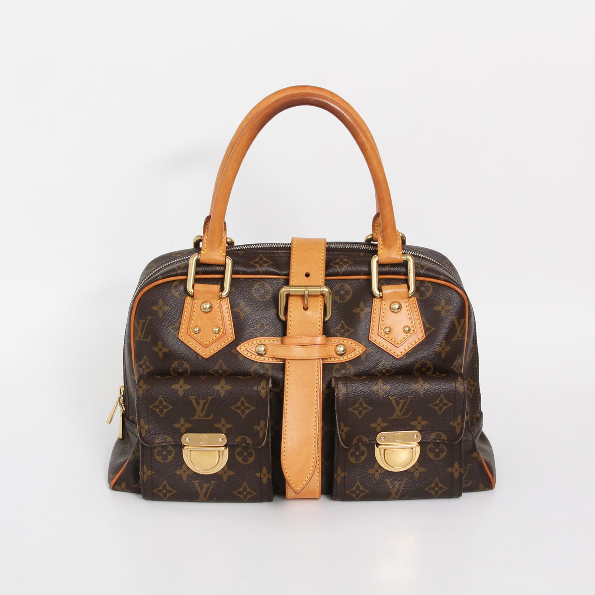 LOUIS VUITTON edle City Bag "MANHATTEN GM", Koll. 2005. Letzter LP. ca.: 1.400,-. Monogram Canvas