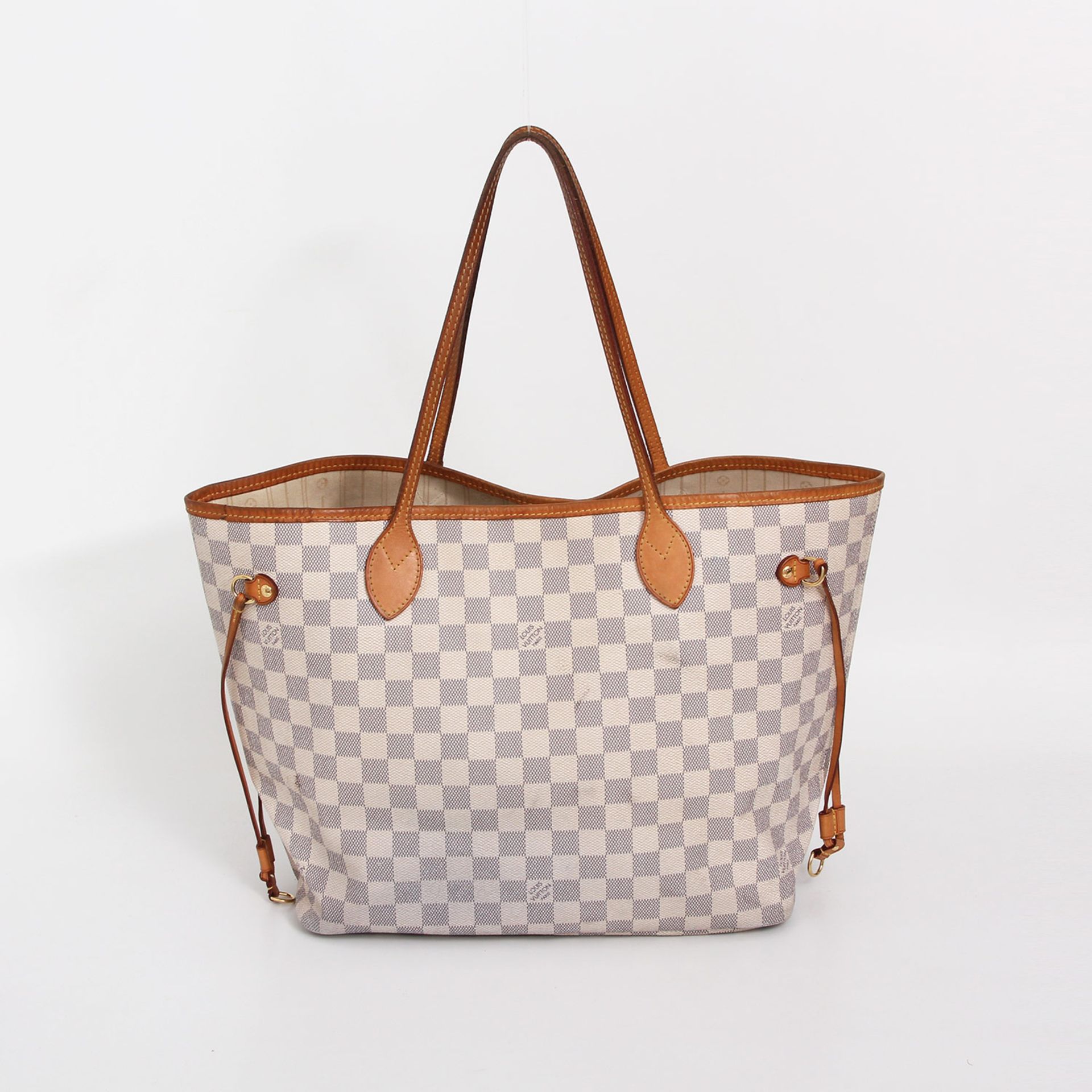 LOUIS VUITTON beliebte Shoppertasche "NEVERFULL MM", Koll. 2012. Akt. NP.: 945,-. DIESES MODELL