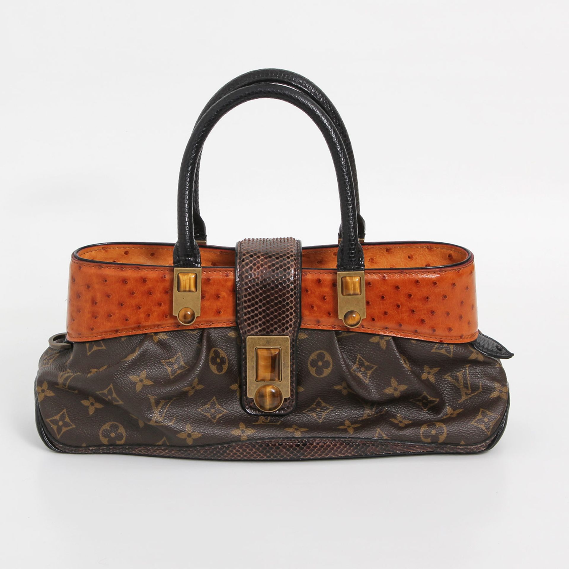 LOUIS VUITTON edle Henkeltasche "MACHA WALTZ", Koll. 2005. KP.: 2.700,-. Extravagantes Modell mit