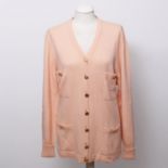 CHANEL VINTAGE eleganter Kaschmir Cardigan, Gr.36/38. 100% Kaschmir. Weite Passform, vier