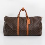 LOUIS VUITTON VINTAGE beliebte Reisetasche "KEEPALL 60", Koll. 1993. Akt. NP.: 1.050,-. Monogram