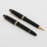 MONTBLANC edles Schreibset. Gesamt NP. ca.: 1.100,-. Kolbenfüllhalter "MEISTERSTÜCK No. 146" und