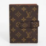 LOUIS VUITTON VINTAGE edles Fotoalbum für Fotomaße 13x9cm. Monogram Canvas Serie, 20 Fotofächer,