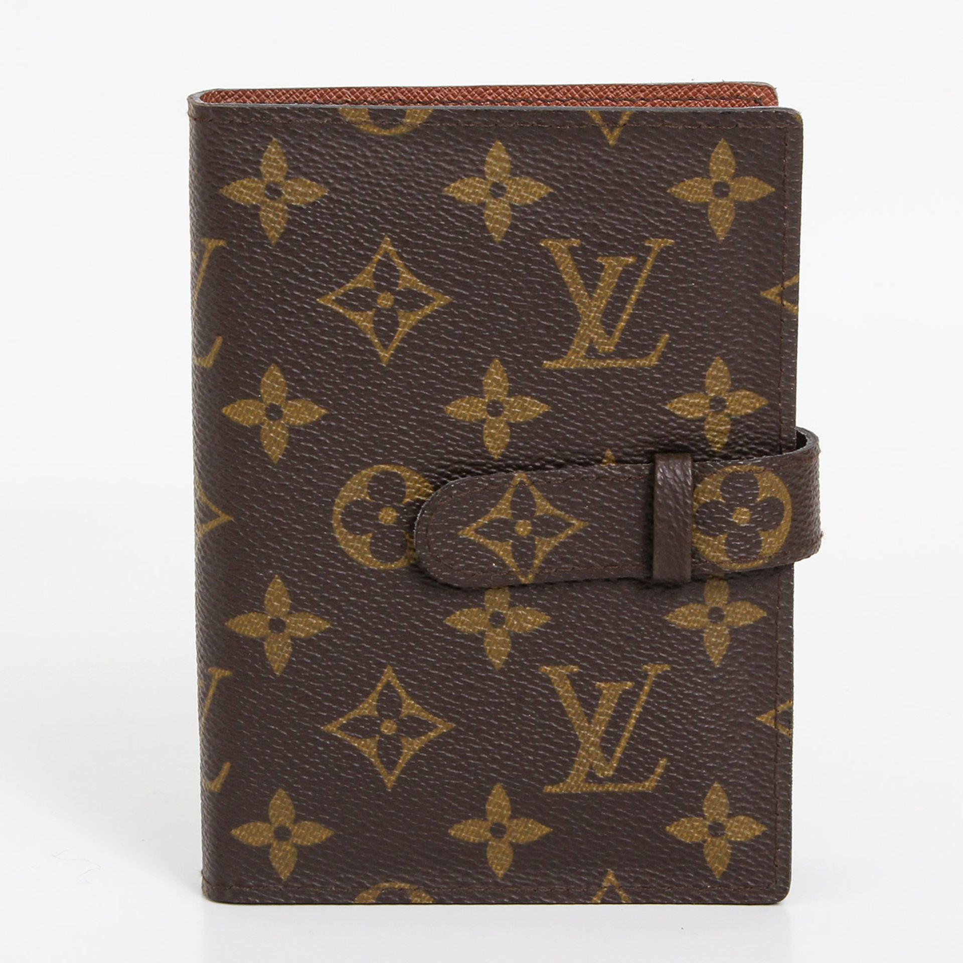 LOUIS VUITTON VINTAGE edles Fotoalbum für Fotomaße 13x9cm. Monogram Canvas Serie, 20 Fotofächer,