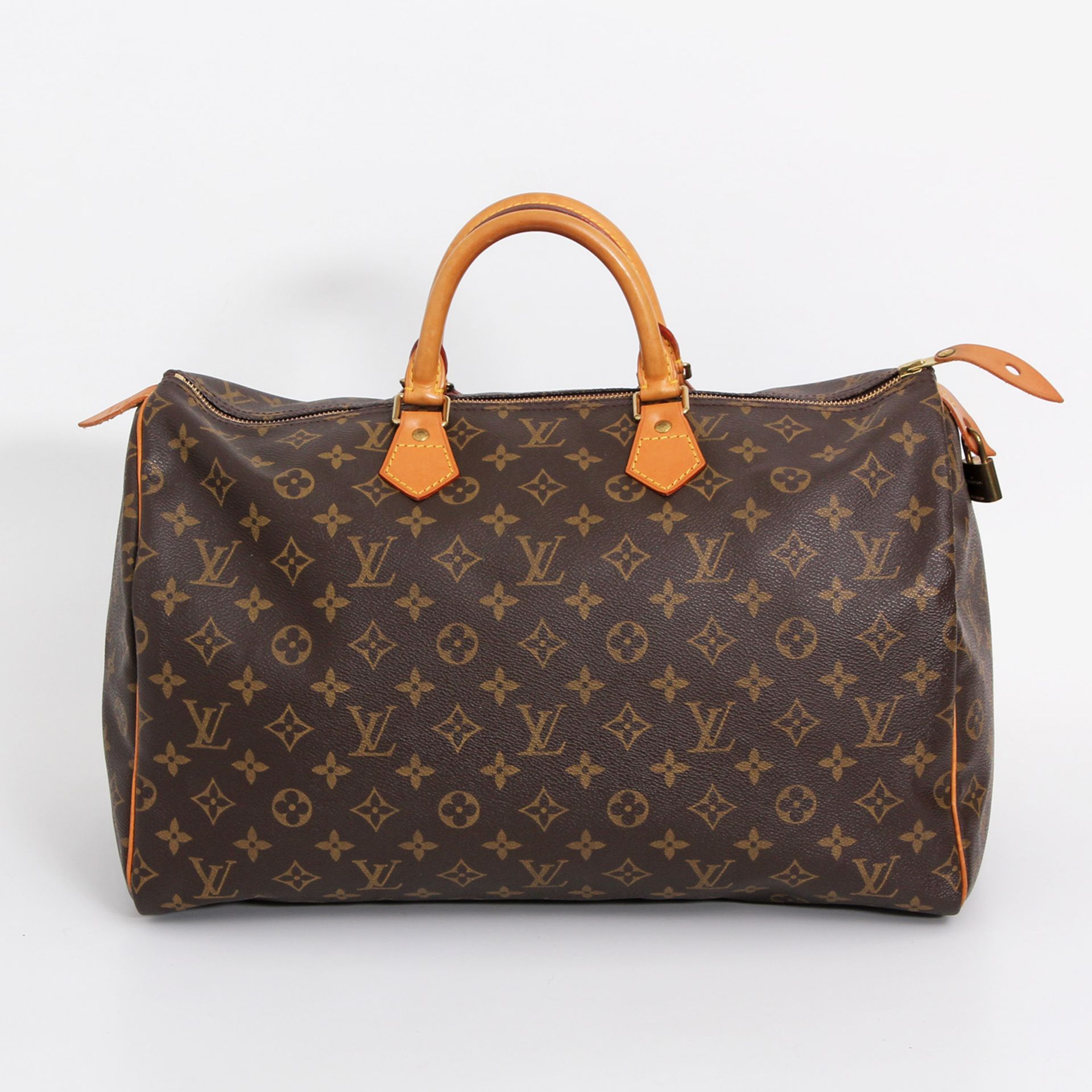 LOUIS VUITTON VINTAGE beliebte Henkeltasche "SPEEDY 40", Koll. 1996. Akt. NP.: 790,-. Monogram