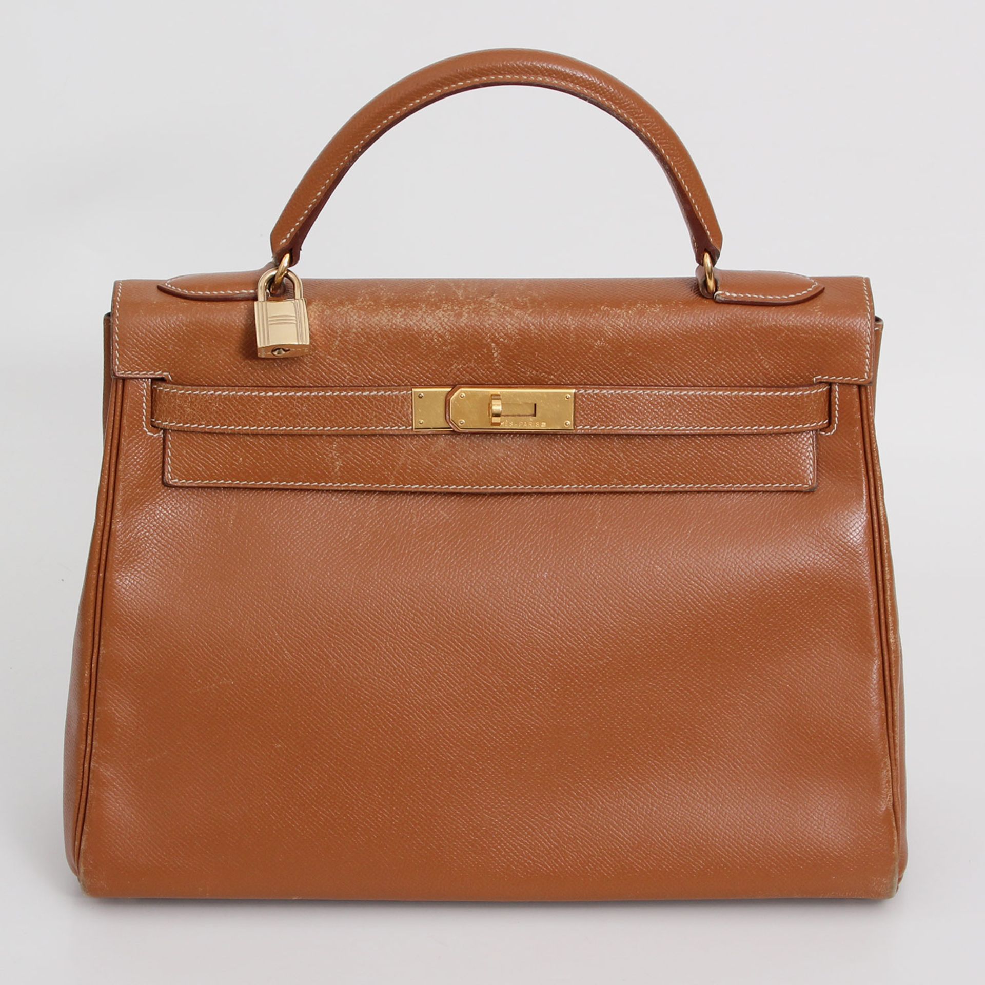 HERMÈS VINTAGE populäre Henkeltasche "RETOURNE KELLY BAG 32", Koll. 1998. Akt. NP.: 7.500,-.