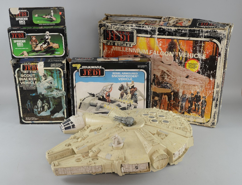 Star Wars Return of The Jedi - Millennium Falcon, Rebel Armoured Snow Speeder Vehicle Scout Walker