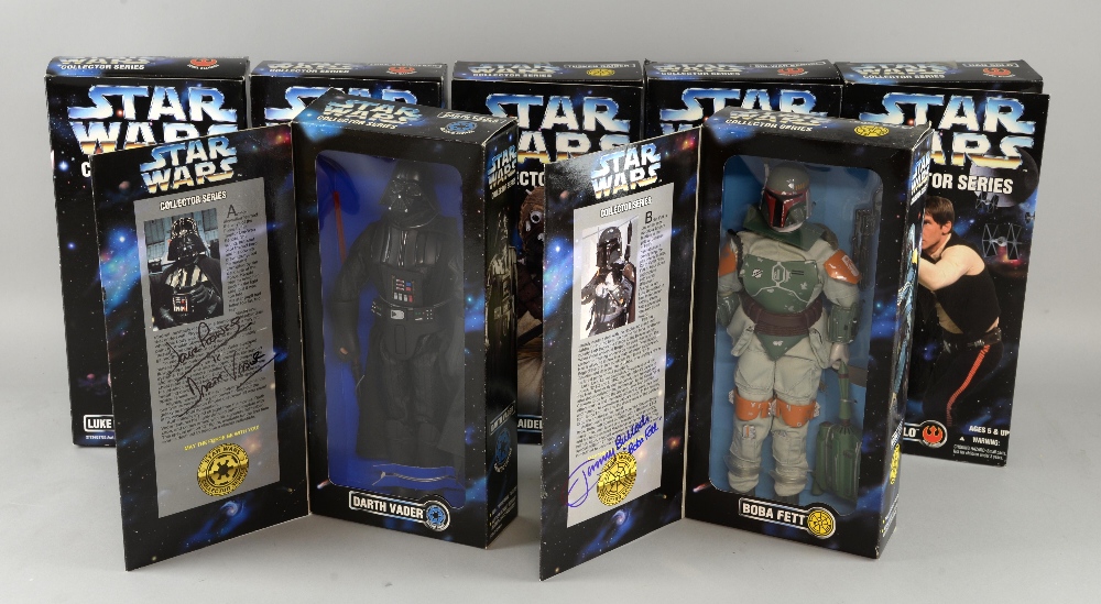 Star Wars - Seven Collector Series boxed figures including Luke Skywalker x 2, Han Solo, Tusken - Image 2 of 6