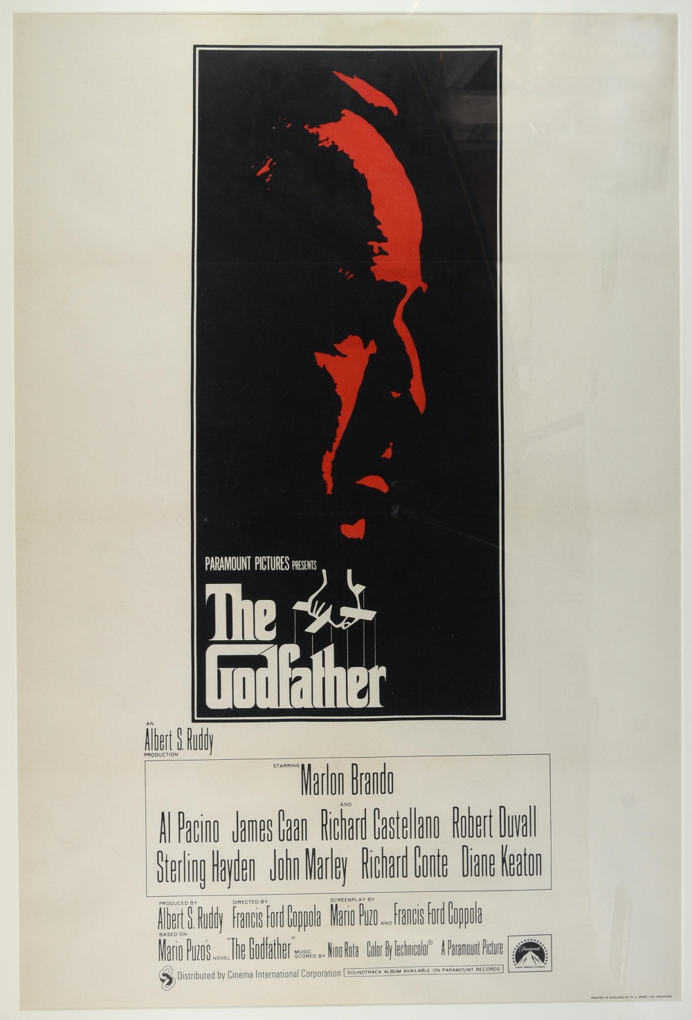 The Godfather (1972) UK One sheet film poster, directed by Francis Ford Coppola & starring Marlon - Image 2 of 2